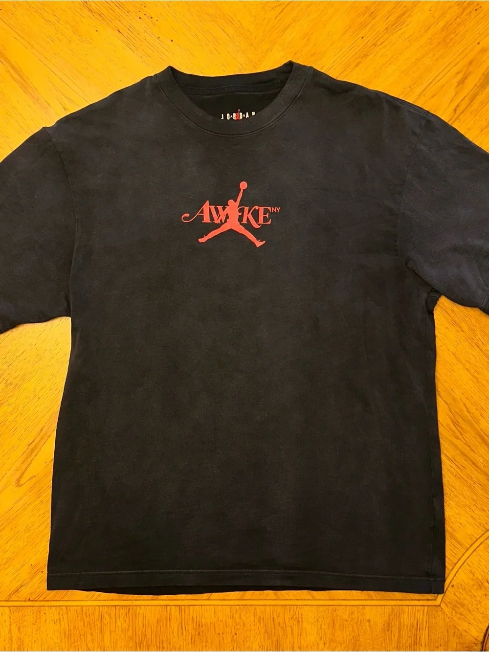 Air Jordan x Awake NY Tshirt Men’s Size Large Black Fader Logo Cotton FV9913-010